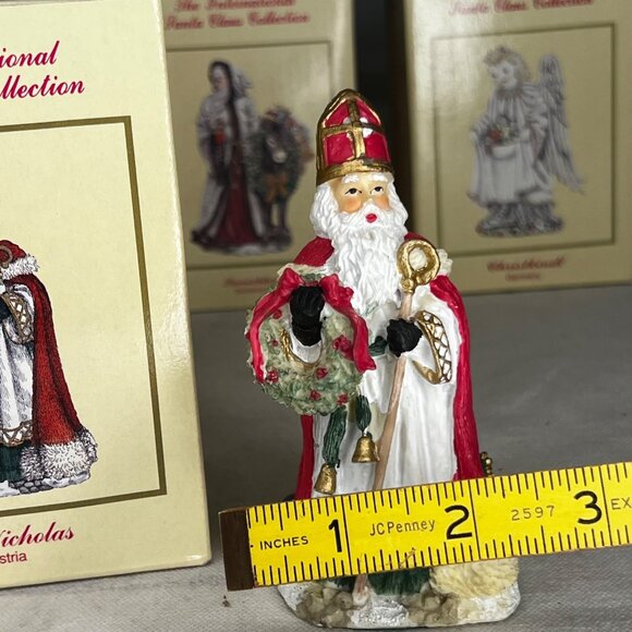 The International Santa Claus Collection St. Nicholas Figurine Austria 1995 Box - Picture 8 of 9